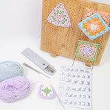 Maxbell Crochet Blocking Board with Pins for Beginners Gift for Mother Grandmothers