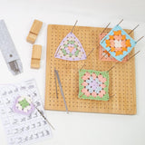 Maxbell Crochet Blocking Board with Pins for Beginners Gift for Mother Grandmothers