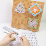 Maxbell Crochet Blocking Board with Pins for Beginners Gift for Mother Grandmothers