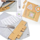 Maxbell Crochet Blocking Board with Pins for Beginners Gift for Mother Grandmothers