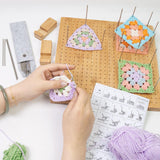 Maxbell Crochet Blocking Board with Pins for Beginners Gift for Mother Grandmothers