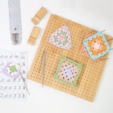 Maxbell Crochet Blocking Board with Pins for Beginners Gift for Mother Grandmothers