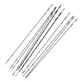 Maxbell 12 Pieces Scroll Saw Blades Manual Cutting Tools for Crafts Carpentry Sawing Diameter 0.7mm
