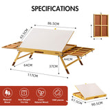 Maxbell Wooden Jigsaw Puzzle Table Foldable Puzzle Easel Tilting Jigsaw Puzzle Board