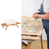 Maxbell Wooden Jigsaw Puzzle Table Foldable Puzzle Easel Tilting Jigsaw Puzzle Board