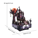 Maxbell Wooden Music Box Creative Holiday Gift Idea for Living Room Shelf Decoration
