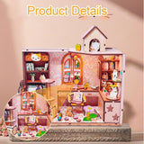 Maxbell DIY Doll Houses with Furniture 3D Wooden Puzzle for Adults Boy Girls Friends