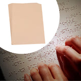 Maxbell 50 Pieces Braille Writing Paper Fingerboard Writing Paper for Home Men Women