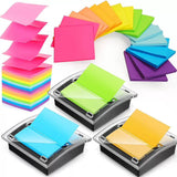 Maxbell Sticky Note Dispenser Desktop Reusable Note Container for Home Workers Study