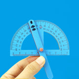 Maxbell 5Pcs Wood Angle Ruler DIY Kit Math Learning for Homeschooling Children Kids