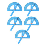 Maxbell 5Pcs Wood Angle Ruler DIY Kit Math Learning for Homeschooling Children Kids