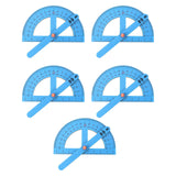 Maxbell 5Pcs Wood Angle Ruler DIY Kit Math Learning for Homeschooling Children Kids