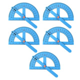 Maxbell 5Pcs Wood Angle Ruler DIY Kit Math Learning for Homeschooling Children Kids