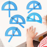 Maxbell 5Pcs Wood Angle Ruler DIY Kit Math Learning for Homeschooling Children Kids