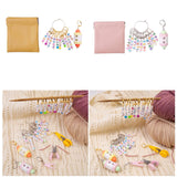 Maxbell Letter Stitch Markers Knitting Stitch Markers for Sewing Crochet Attachments Yellow