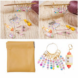 Maxbell Letter Stitch Markers Knitting Stitch Markers for Sewing Crochet Attachments Yellow