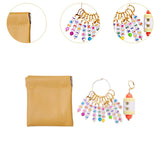 Maxbell Letter Stitch Markers Knitting Stitch Markers for Sewing Crochet Attachments Yellow