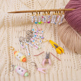 Maxbell Letter Stitch Markers Knitting Stitch Markers for Sewing Crochet Attachments Yellow