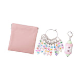 Maxbell Letter Stitch Markers Knitting Stitch Markers for Sewing Crochet Attachments Pink