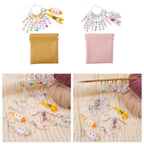 Maxbell Letter Stitch Markers with Scissors Locking Stitch Marker for Crochet Sewing Yellow