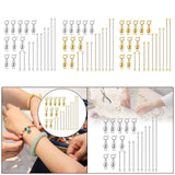 Maxbell Magnetic Necklace Clasp and Closures Crafts Pendant Necklace Chain Extenders Gold