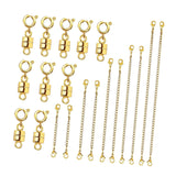 Maxbell Magnetic Necklace Clasp and Closures Crafts Pendant Necklace Chain Extenders Gold