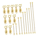 Maxbell Magnetic Necklace Clasp and Closures Crafts Pendant Necklace Chain Extenders Gold