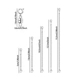 Maxbell Magnetic Necklace Clasp and Closures Crafts Pendant Necklace Chain Extenders Silver