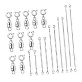 Maxbell Magnetic Necklace Clasp and Closures Crafts Pendant Necklace Chain Extenders Silver
