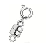 Maxbell Magnetic Necklace Clasp and Closures Crafts Pendant Necklace Chain Extenders Silver