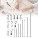 Maxbell Magnetic Necklace Clasp and Closures Crafts Pendant Necklace Chain Extenders Silver