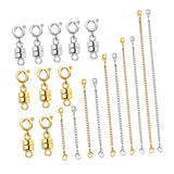 Maxbell Magnetic Necklace Clasp and Closures Crafts Pendant Necklace Chain Extenders Gold Silver