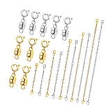 Maxbell Magnetic Necklace Clasp and Closures Crafts Pendant Necklace Chain Extenders Gold Silver