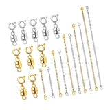 Maxbell Magnetic Necklace Clasp and Closures Crafts Pendant Necklace Chain Extenders Gold Silver