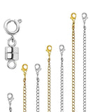 Maxbell Magnetic Necklace Clasp and Closures Crafts Pendant Necklace Chain Extenders Gold Silver