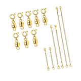 Maxbell Necklace Extender and Magnetic Necklace Clasp for Jewelry Making Accessories Gold