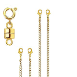 Maxbell Necklace Extender and Magnetic Necklace Clasp for Jewelry Making Accessories Gold
