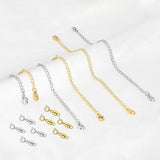 Maxbell Necklace Extender and Magnetic Necklace Clasp for Jewelry Making Accessories Silver