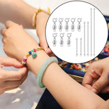 Maxbell Necklace Extender and Magnetic Necklace Clasp for Jewelry Making Accessories Silver