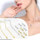 Maxbell Necklace Extender and Magnetic Necklace Clasp for Jewelry Making Accessories Black