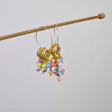 Maxbell Knitting Stitch Marker with Counter Lightweight DIY Crafts for Weaving Parts Gold A