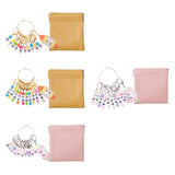 Maxbell Knitting Stitch Marker with Counter Lightweight DIY Crafts for Weaving Parts Gold A