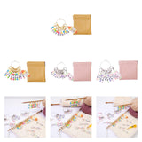 Maxbell Knitting Stitch Marker with Counter Lightweight DIY Crafts for Weaving Parts Gold A