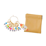 Maxbell Knitting Stitch Marker with Counter Lightweight DIY Crafts for Weaving Parts Gold A