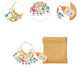 Maxbell Knitting Stitch Marker with Counter Lightweight DIY Crafts for Weaving Parts Gold A