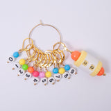 Maxbell Knitting Stitch Marker with Counter Lightweight DIY Crafts for Weaving Parts Gold A