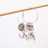 Maxbell Knitting Stitch Marker with Counter Lightweight DIY Crafts for Weaving Parts Gold A