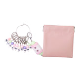 Maxbell Knitting Stitch Marker with Counter Lightweight DIY Crafts for Weaving Parts Silver A