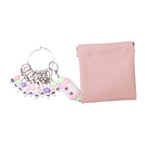 Maxbell Knitting Stitch Marker with Counter Lightweight DIY Crafts for Weaving Parts Silver A