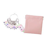 Maxbell Knitting Stitch Marker with Counter Lightweight DIY Crafts for Weaving Parts Silver A